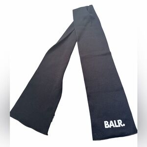 BALR Black Logo Unisex Adult Winter Warm Scarf Long Excellent Condition